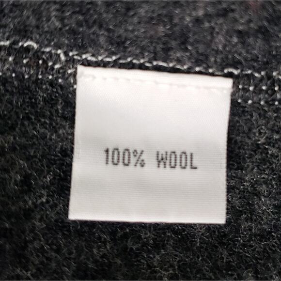 Austin Reed 100% Wool Leopard Cardigan Gray Black Neutral, Long Sleeve Sweater - Picture 3 of 8